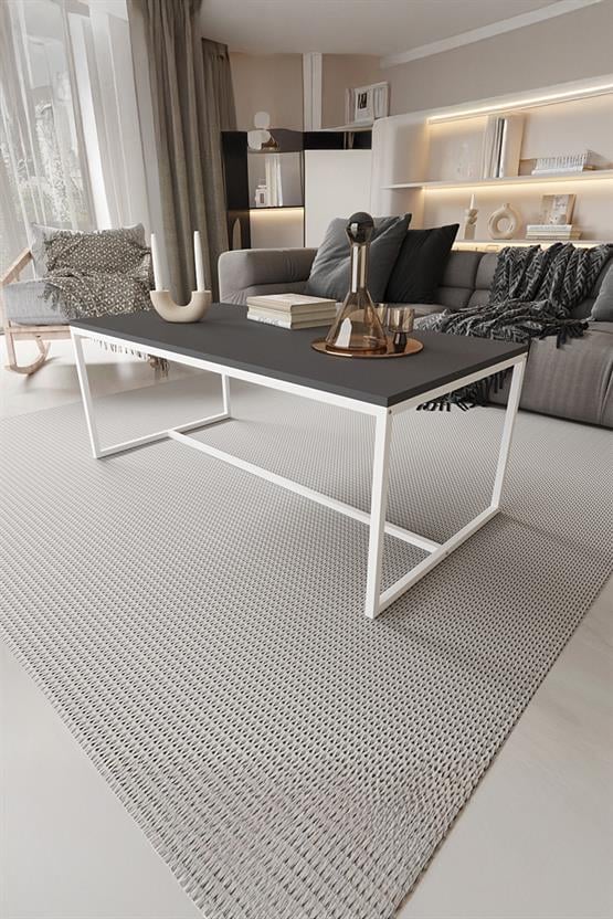 Deconode Alpine Orta Sehpa Beyaz-Antrasit DN1100BA