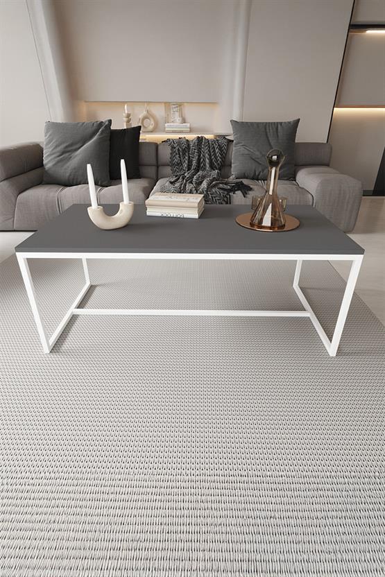 Deconode Alpine Orta Sehpa Beyaz-Antrasit DN1100BA