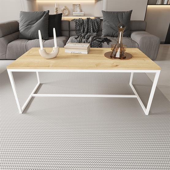 Deconode Alpine Orta Sehpa Beyaz-Çam DN1100BÇ