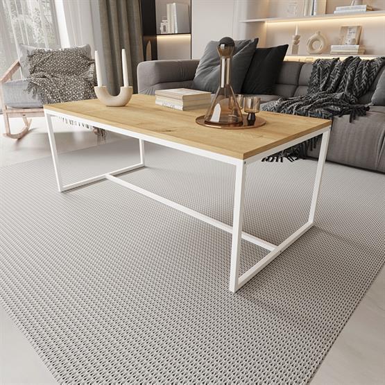 Deconode Alpine Orta Sehpa Beyaz-Çam DN1100BÇ