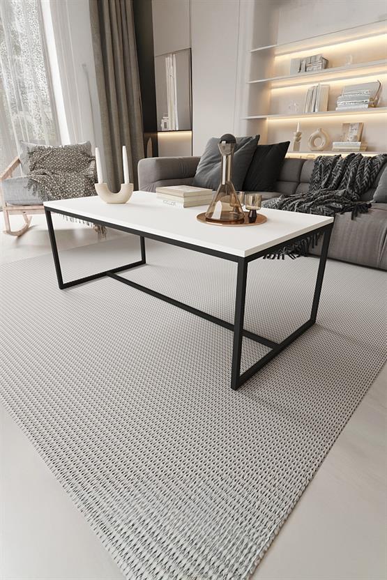 Deconode Alpine Orta Sehpa Siyah- Beyaz DN1100SB