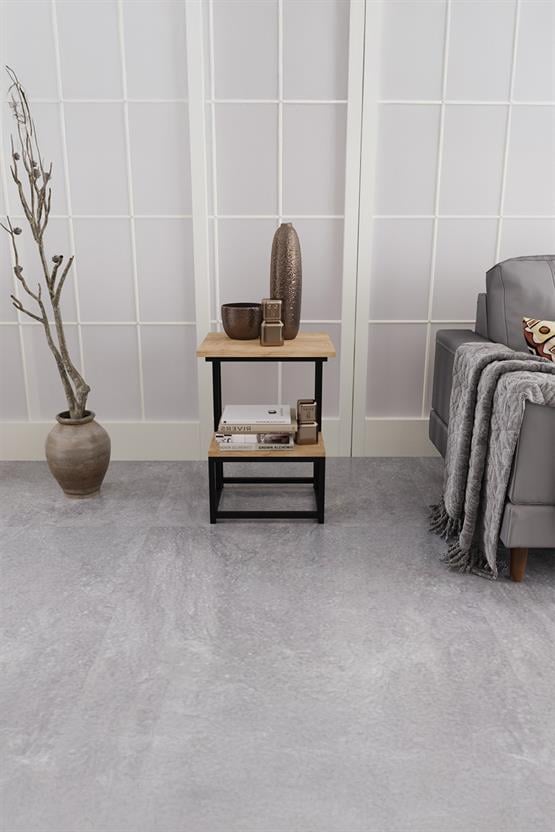 Deconode Authentic 2 Katlı Yan Sehpa Siyah-Çam DN1040SÇ