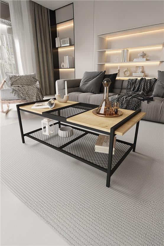 Deconode Elegance Orta Sehpa Siyah-Çam DN1042SÇ