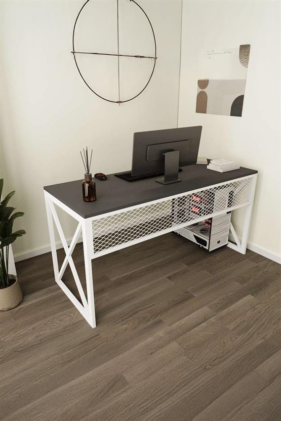 Deconode Exclusive Ofis Masası Beyaz-Antrasit DN1125BA