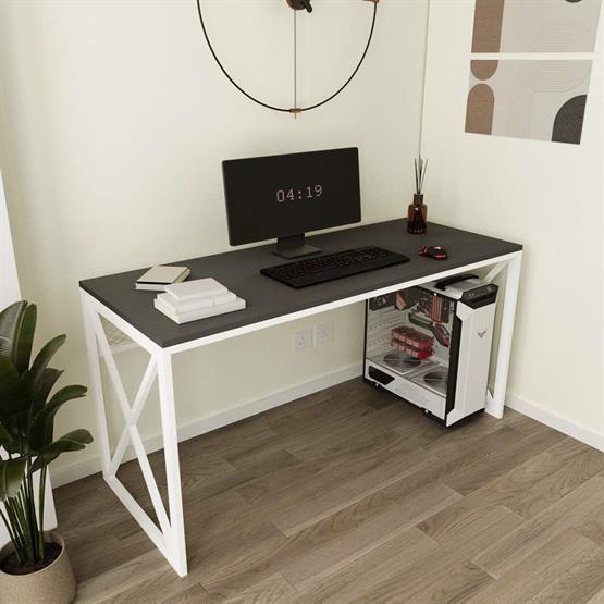 Deconode Exclusive Ofis Masası Beyaz-Antrasit DN1125BA