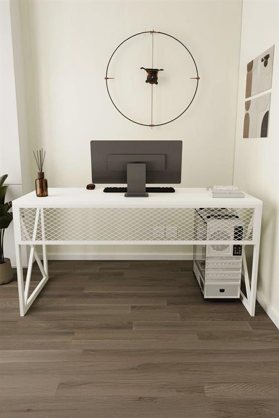 Deconode Exclusive Ofis Masası Beyaz- Beyaz DN1125BB