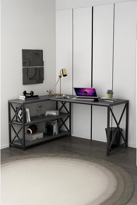 Deconode Flexy L Çalışma Masası Antrasit DN1105A