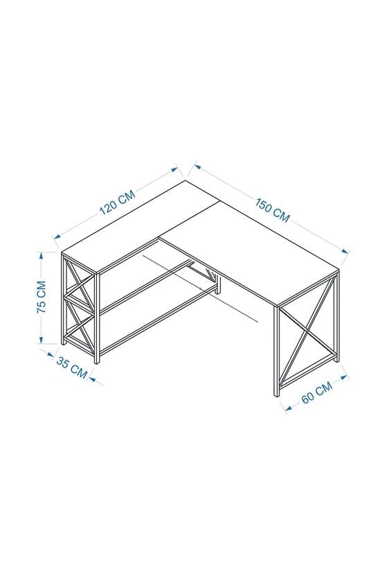 Deconode Flexy L Çalışma Masası Beyaz DN1105B