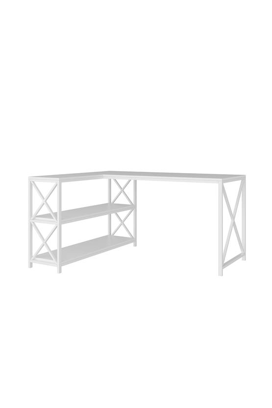 Deconode Flexy L Çalışma Masası Beyaz DN1105B
