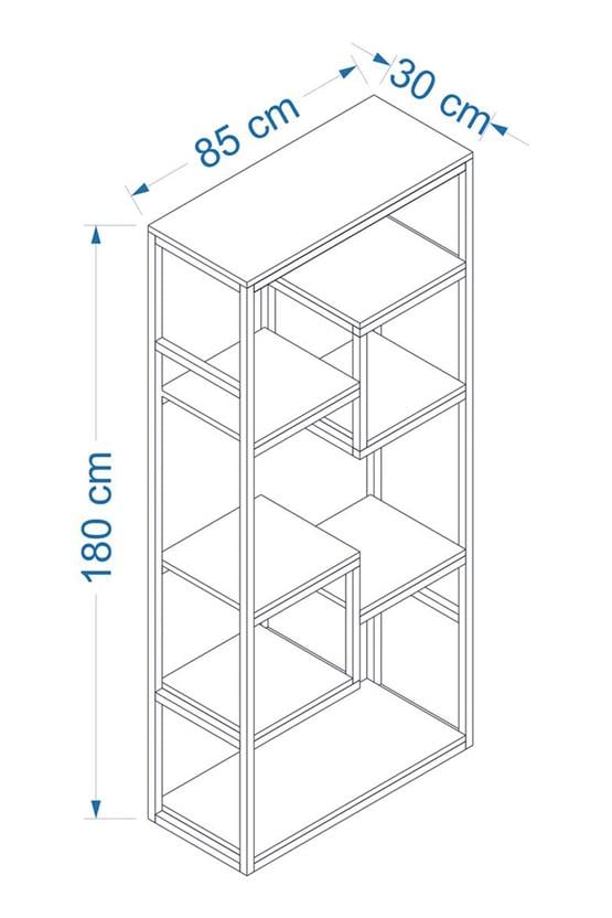 Deconode Labirent Kitaplık Kahverengi DN1019K