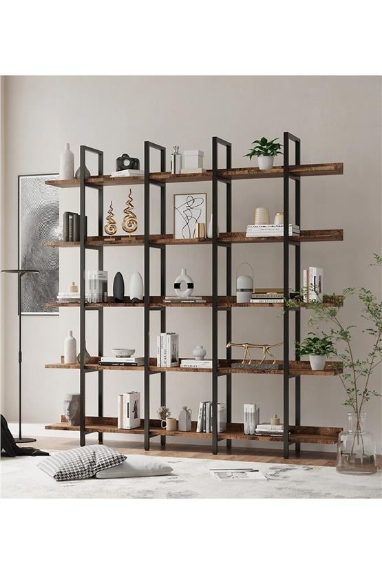 Deconode Loft Kitaplık Kahverengi DN1074K