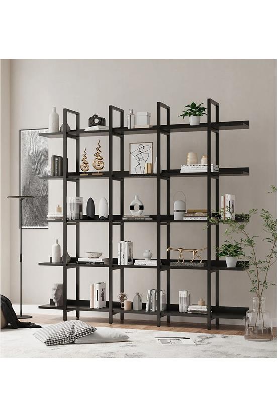 Deconode Loft Kitaplık Siyah-Antrasit DN1074SA