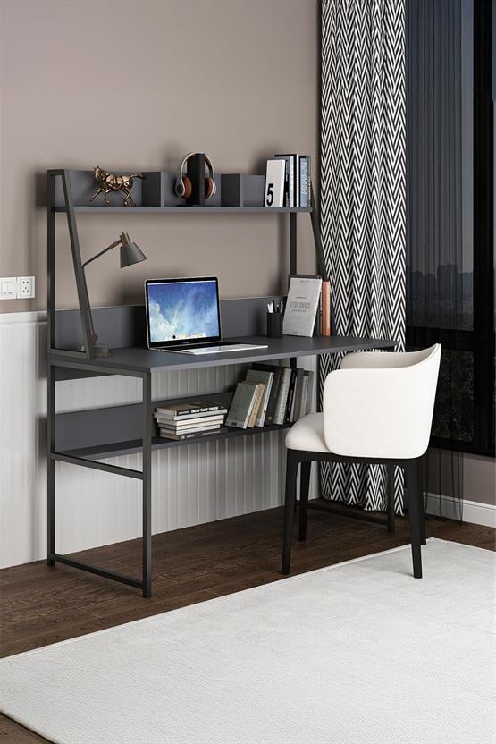 Deconode Majestic Çalışma Masası Antrasit DN1084A
