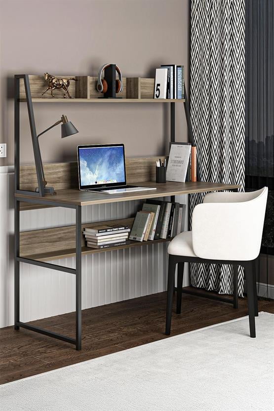 Deconode Majestic Çalışma Masası Kahverengi DN1084K