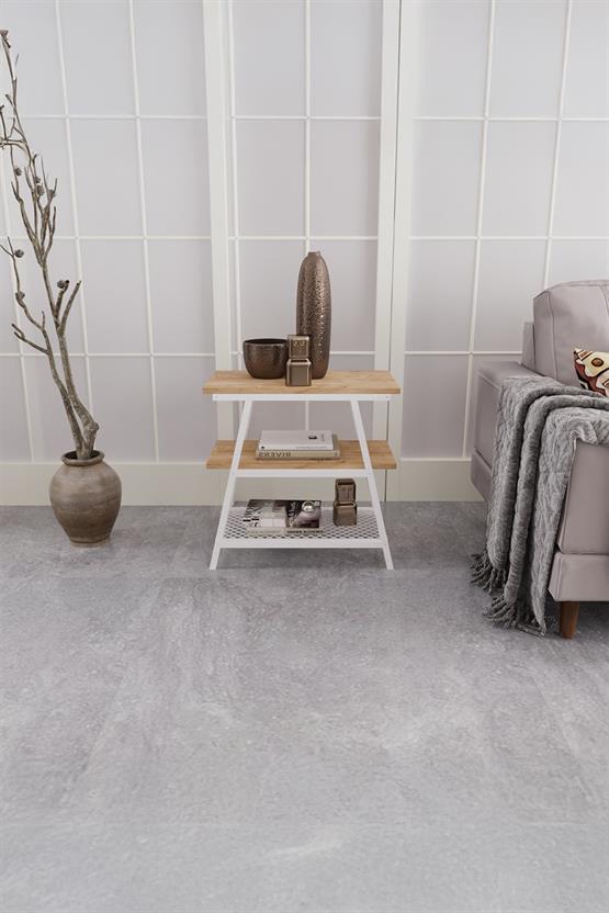 Deconode Marla Yan Sehpa Beyaz-Çam DN1071BÇ