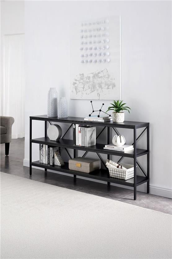 Deconode Mercury 3 Raflı Konsol Siyah-Antrasit DN1152SA