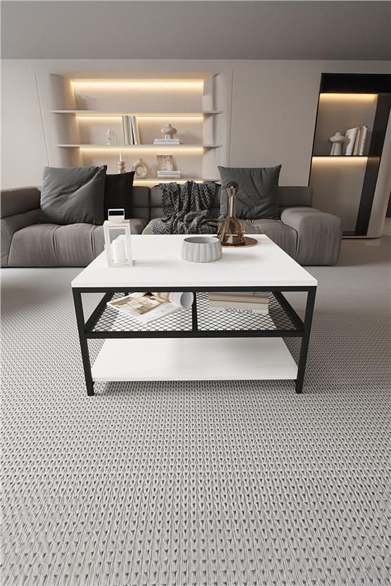 Deconode Mirage Orta Sehpa Siyah- Beyaz DN1045SB