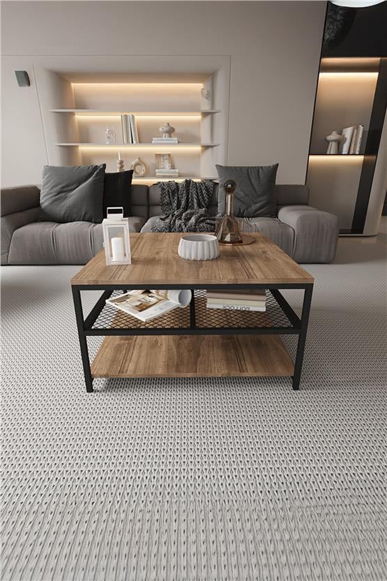Deconode Mirage Orta Sehpa Siyah-Kahverengi DN1045SK