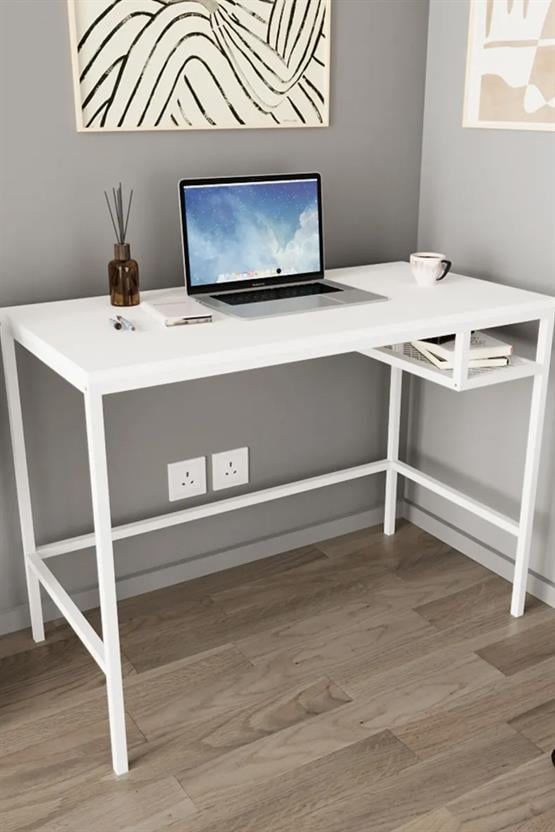 Deconode Mono Çalışma Masası Beyaz-Beyaz DN1157BB