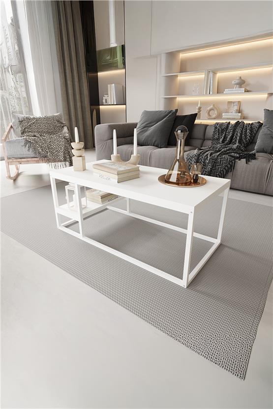 Deconode Octavio Orta Sehpa Beyaz- Beyaz DN1111BB