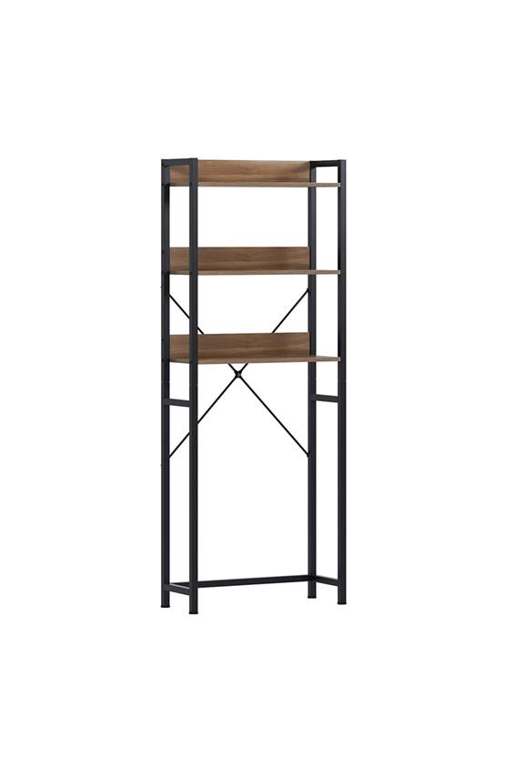 Deconode Pacific Klozet - Çamaşır Makinesi Üstü Raf Siyah-Kahverengi DN1086SK