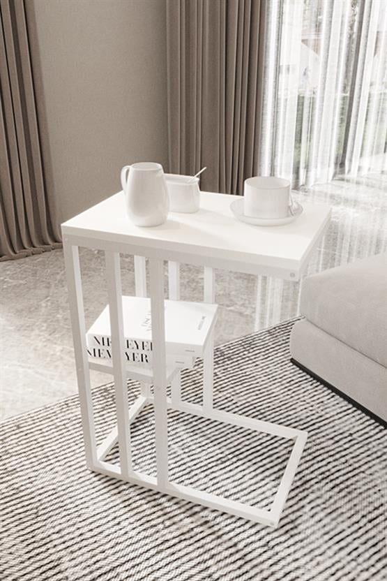 Deconode Pract Sehpa Beyaz-Beyaz DN1043BB