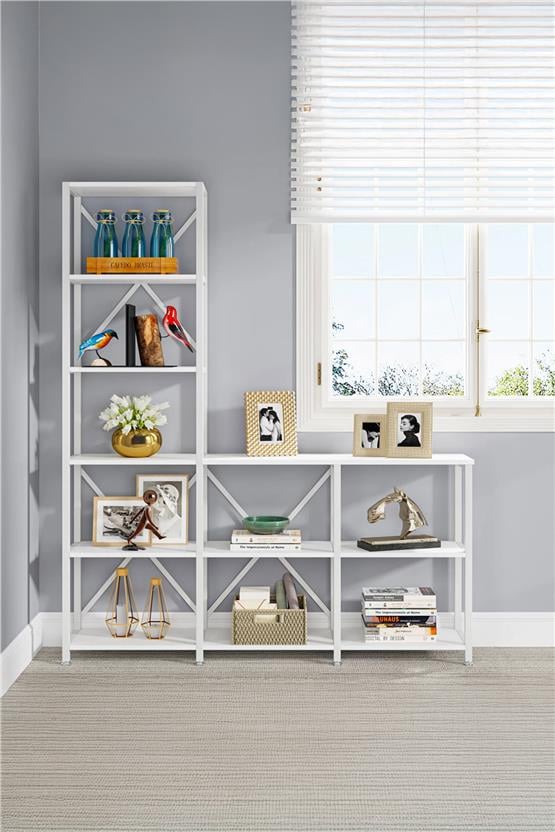 Deconode Rhapsody Etajer Kitaplık Beyaz- Beyaz DN1059BB