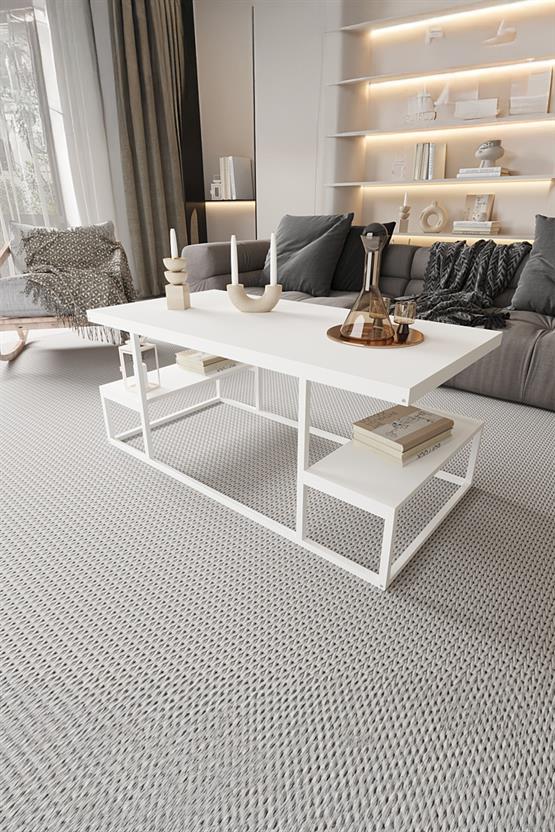 Deconode Serenade Orta Sehpa Beyaz- Beyaz DN1080BB