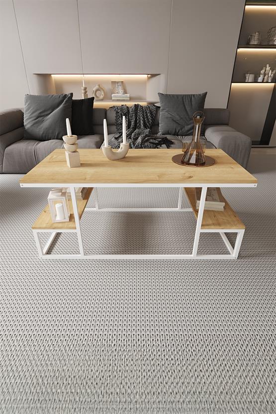 Deconode Serenade Orta Sehpa  Beyaz-Çam DN1080BÇ