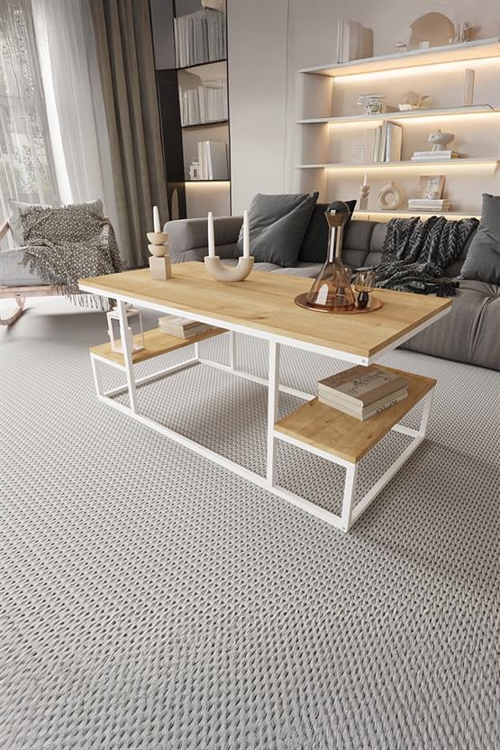 Deconode Serenade Orta Sehpa  Beyaz-Çam DN1080BÇ