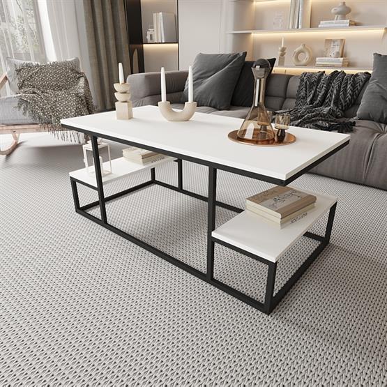Deconode Serenade Orta Sehpa Beyaz DN1080SB