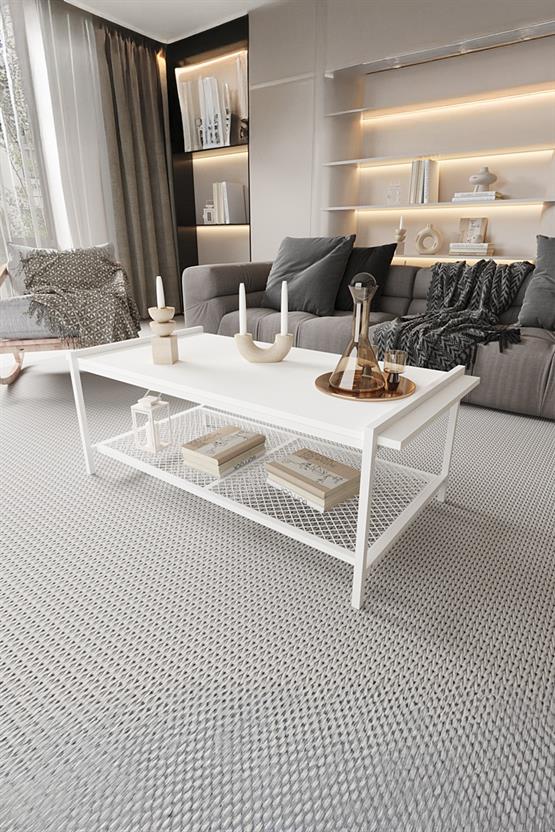 Deconode Sharp Orta Sehpa Beyaz- Beyaz DN1044BB