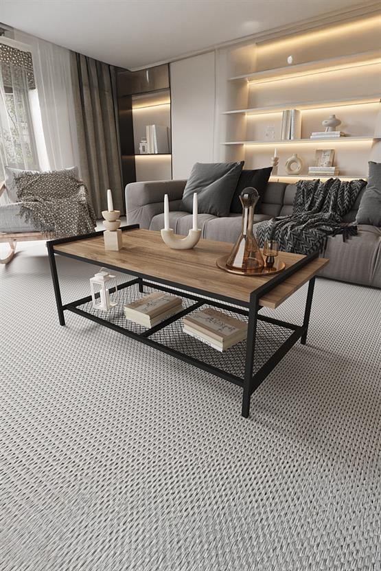 Deconode Sharp Orta Sehpa Siyah-Çam DN1044SÇ