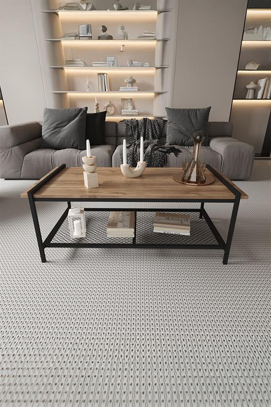 Deconode Sharp Orta Sehpa Siyah-Kahverengi DN1044SK