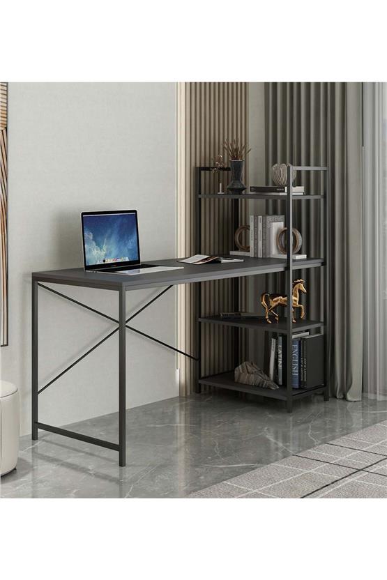 Deconode Smart Raflı Çalışma Masası Antrasit DN1104A