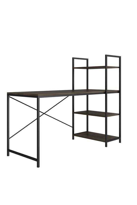 Deconode Smart Raflı Çalışma Masası Kahverengi DN1104K