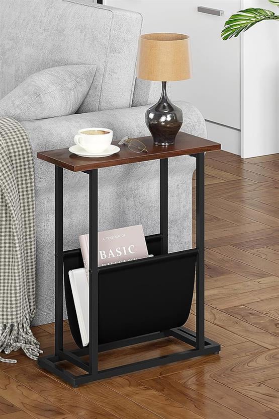 Deconode Solo Yan Sehpa Siyah-Kahverengi  DN1058SK