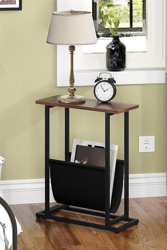 Deconode Solo Yan Sehpa Siyah-Kahverengi  DN1058SK