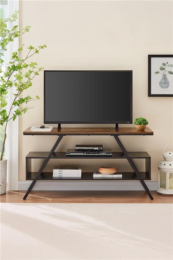 Deconode Stellar TV Sehpası Siyah-Kahverengi DN1077SK