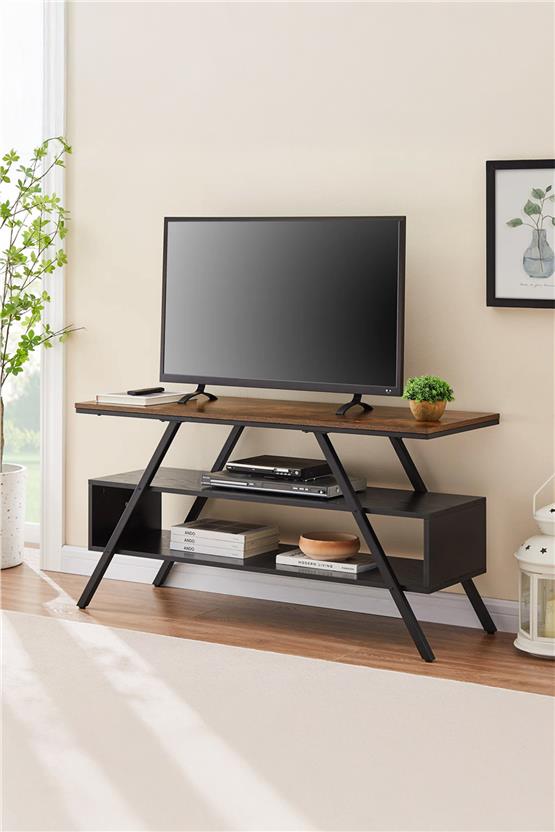 Deconode Stellar TV Sehpası Siyah-Kahverengi DN1077SK