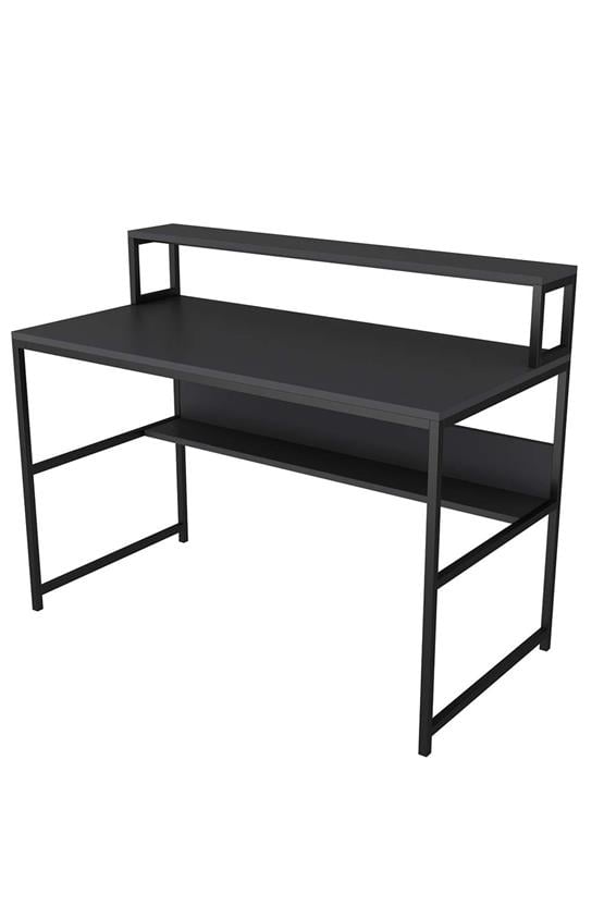 Deconode Trendy Monitör Raflı Çalışma Masası Antrasit DN1106A