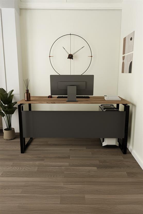 Deconode Venüs Ofis Çalışma Masası Siyah-Kahverengi DN1107SK