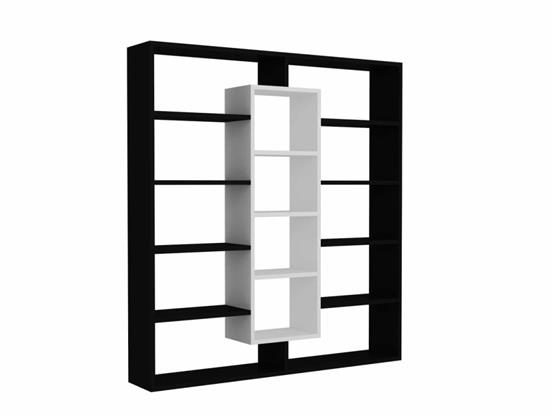 Dekorister Ample Kitaplık SiyahBeyaz