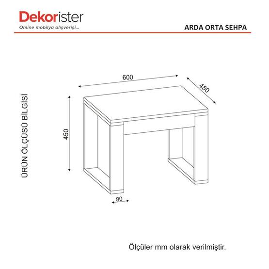 Dekorister Arda Orta Sehpa BeyazCordoba