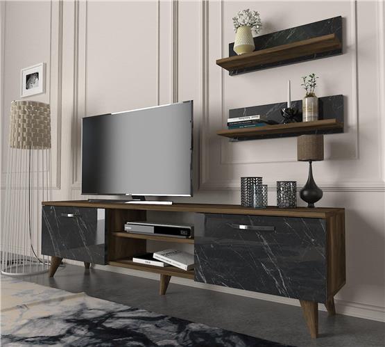 Dekorister Ayden Tv Ünitesi CevizMermer