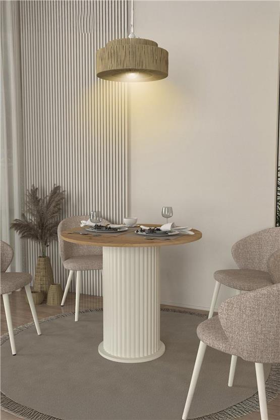 Dekorister Bohema Yemek Masası Aytaşı - Sepet 90cm