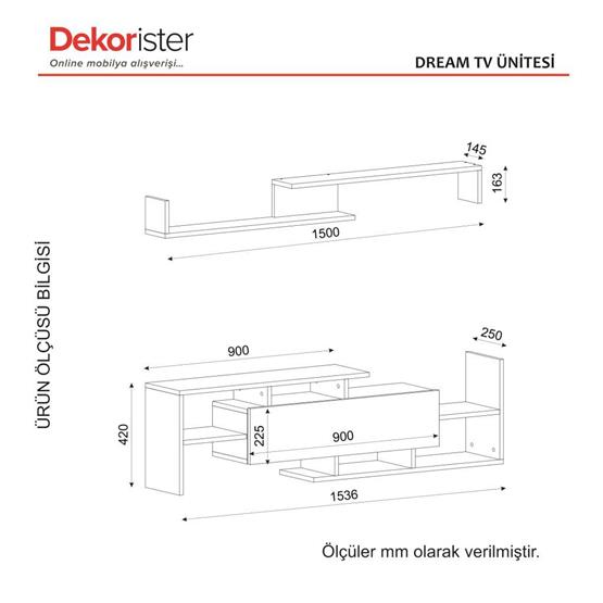 Dekorister Dream Tv Ünitesi Beyaz