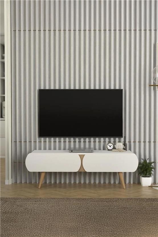 Dekorister Elody Tv Ünitesi 120 cm Beyaz - Sepet