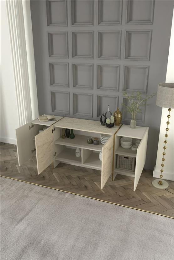 Dekorister Exclusive Veyron Konsol Kumtaşı-Traverten