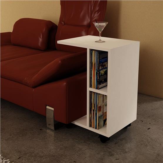 Dekorister General Yan Sehpa Beyaz